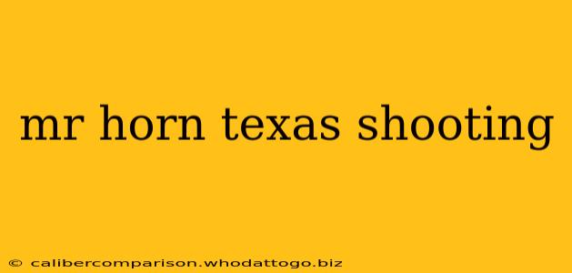 mr horn texas shooting