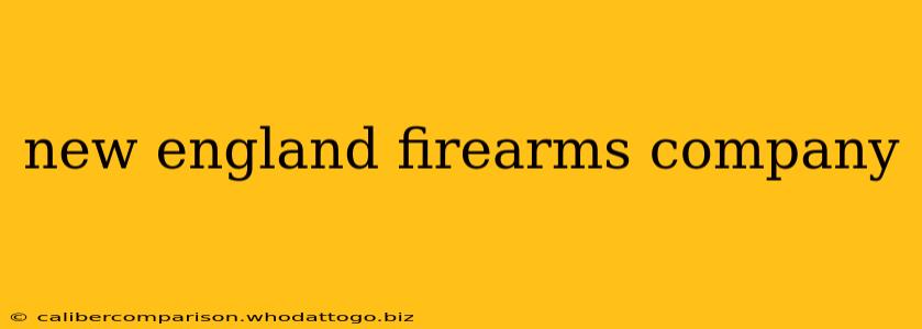 new england firearms company