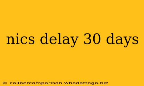 nics delay 30 days