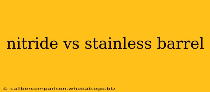 nitride vs stainless barrel