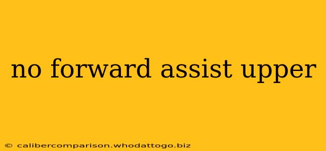 no forward assist upper