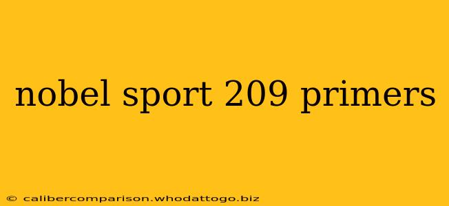 nobel sport 209 primers