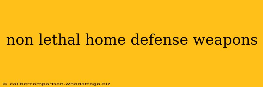 non lethal home defense weapons