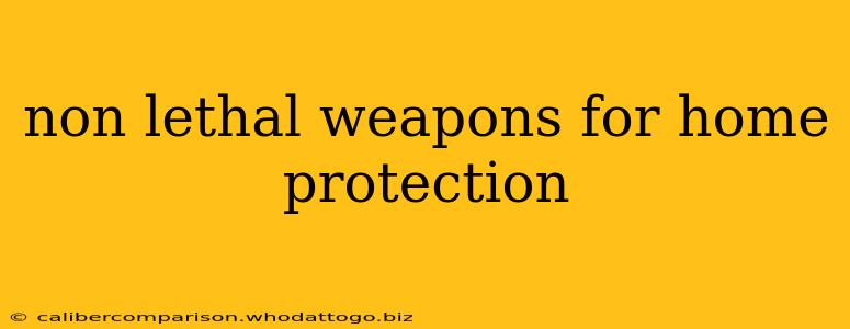 non lethal weapons for home protection