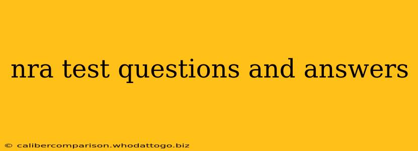 nra test questions and answers