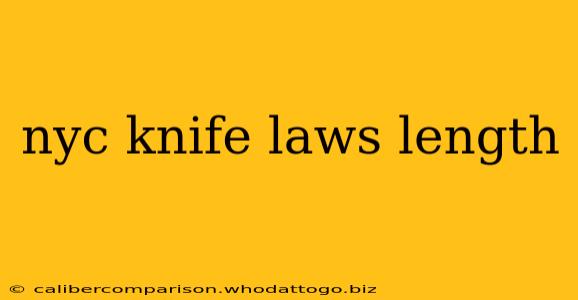 nyc knife laws length