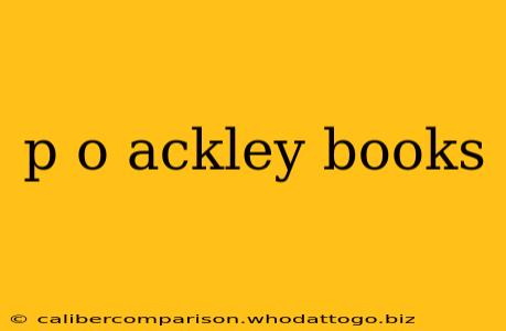 p o ackley books