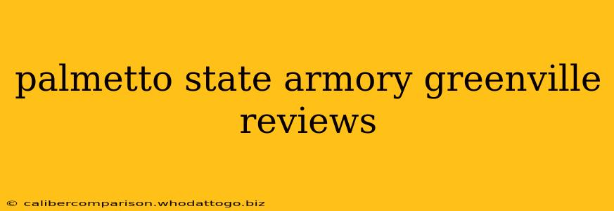 palmetto state armory greenville reviews