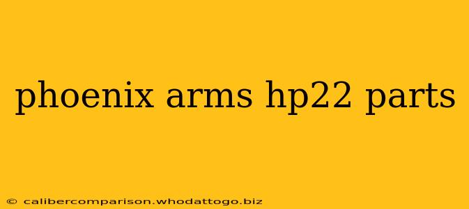 phoenix arms hp22 parts