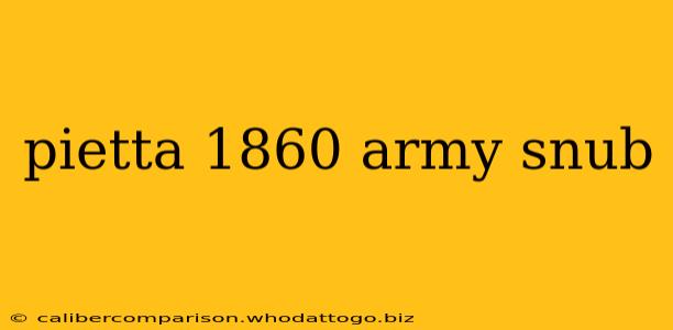 pietta 1860 army snub