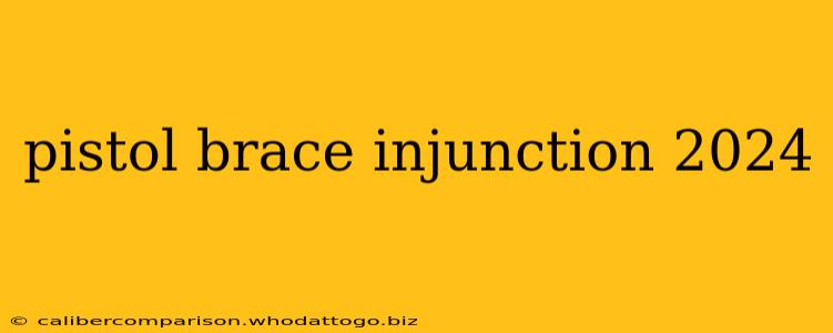 pistol brace injunction 2024