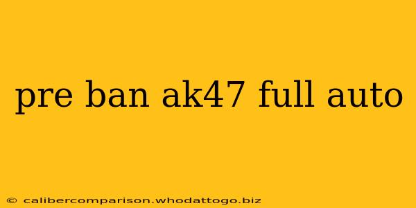 pre ban ak47 full auto