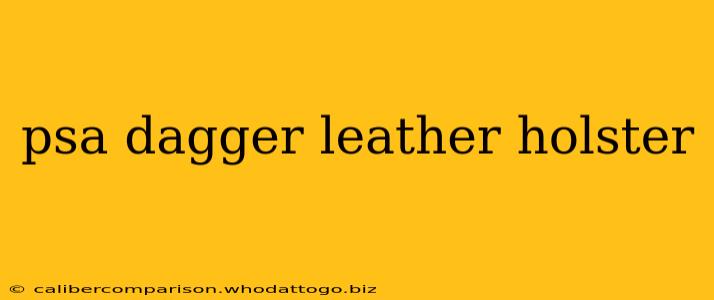 psa dagger leather holster