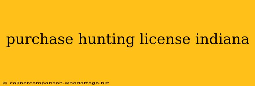 purchase hunting license indiana