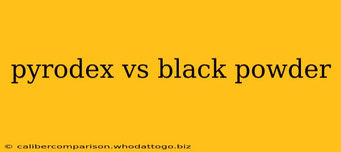 pyrodex vs black powder