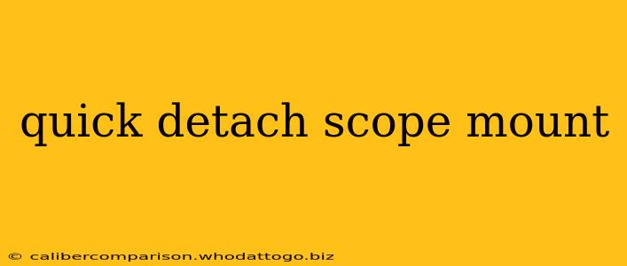 quick detach scope mount