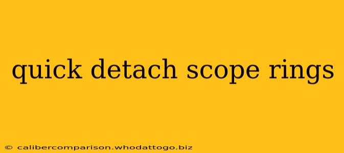 quick detach scope rings