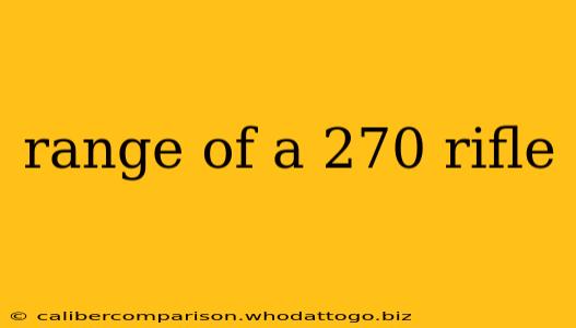 range of a 270 rifle