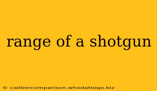 range of a shotgun