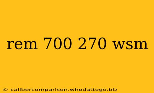 rem 700 270 wsm