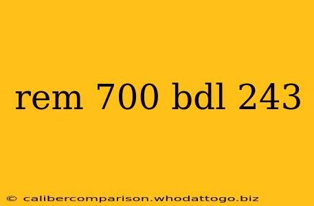 rem 700 bdl 243