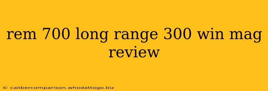 rem 700 long range 300 win mag review