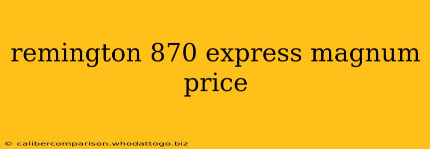 remington 870 express magnum price