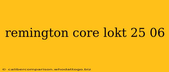 remington core lokt 25 06