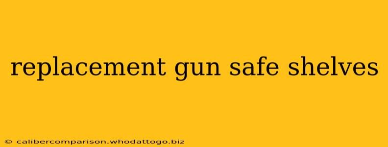 replacement gun safe shelves