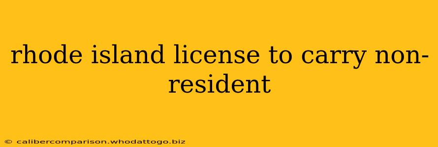 rhode island license to carry non-resident