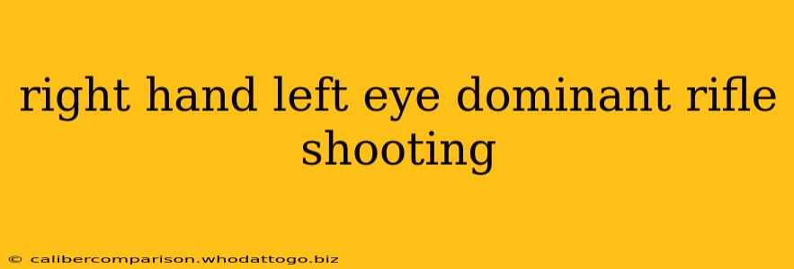 right hand left eye dominant rifle shooting