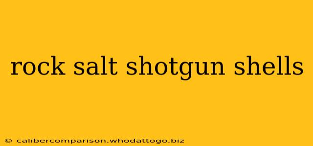 rock salt shotgun shells