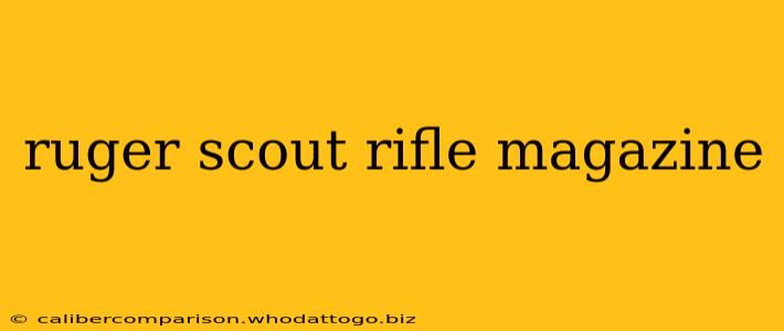 ruger scout rifle magazine