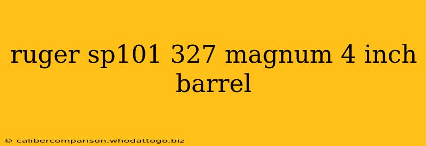 ruger sp101 327 magnum 4 inch barrel