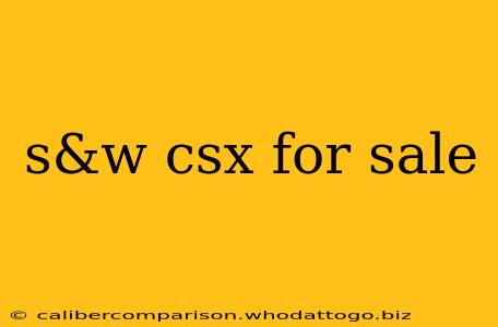 s&w csx for sale