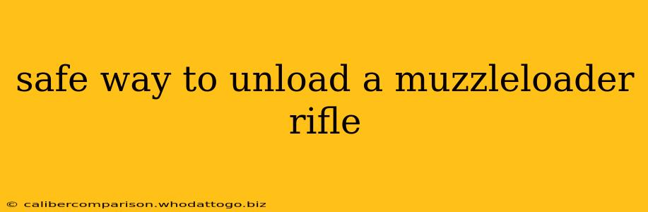 safe way to unload a muzzleloader rifle