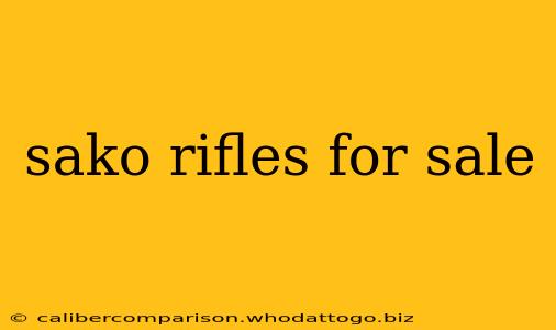 sako rifles for sale