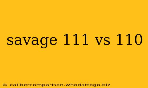 savage 111 vs 110