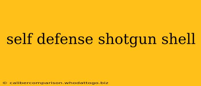 self defense shotgun shell