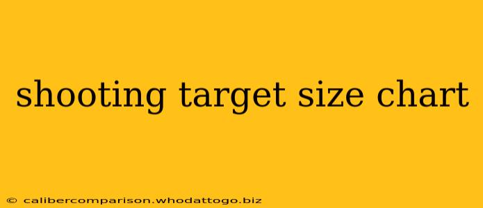 shooting target size chart