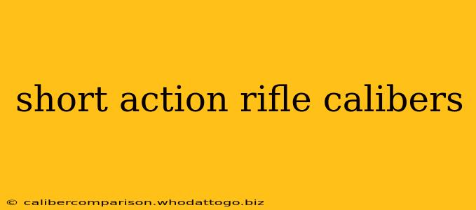 short action rifle calibers