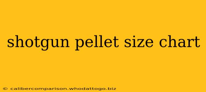 shotgun pellet size chart