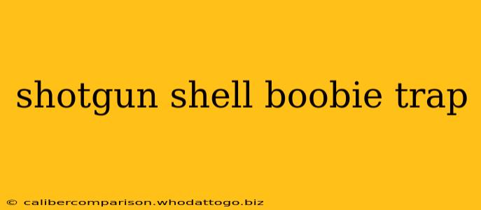 shotgun shell boobie trap