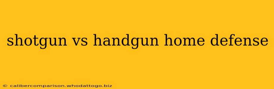 shotgun vs handgun home defense