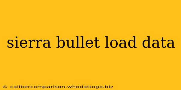 sierra bullet load data