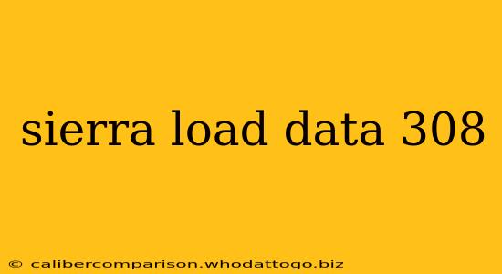 sierra load data 308