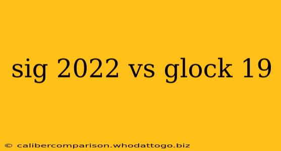 sig 2022 vs glock 19