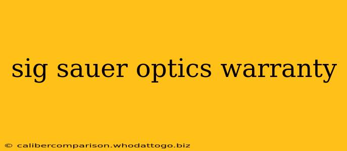 sig sauer optics warranty