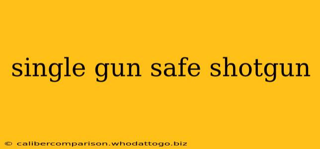 single gun safe shotgun