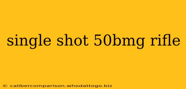 single shot 50bmg rifle